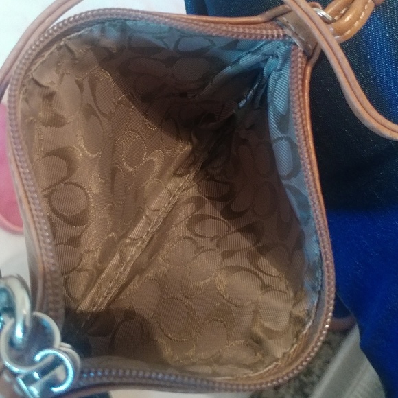 3 piece set lot Coach Pouchette pouch mono pink - Picture 5 of 8